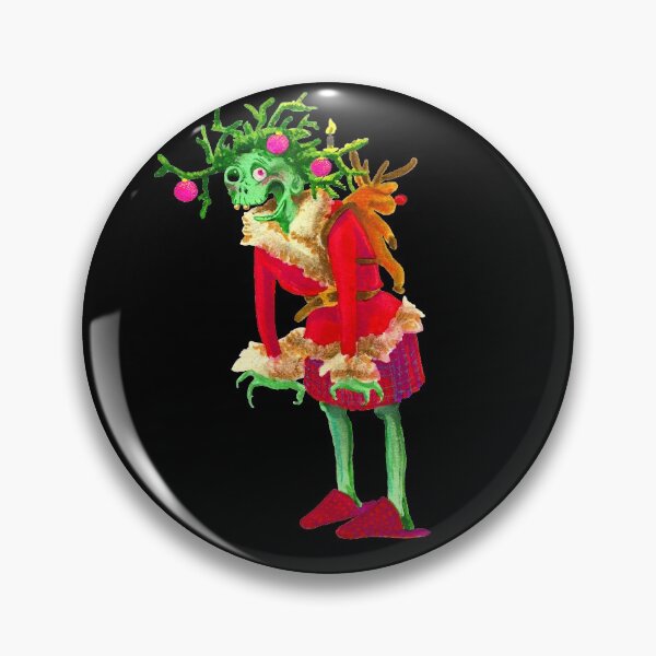 Item preview, Zombie grandma woman Christmas advent wreath designed and sold by tada-leipzig.