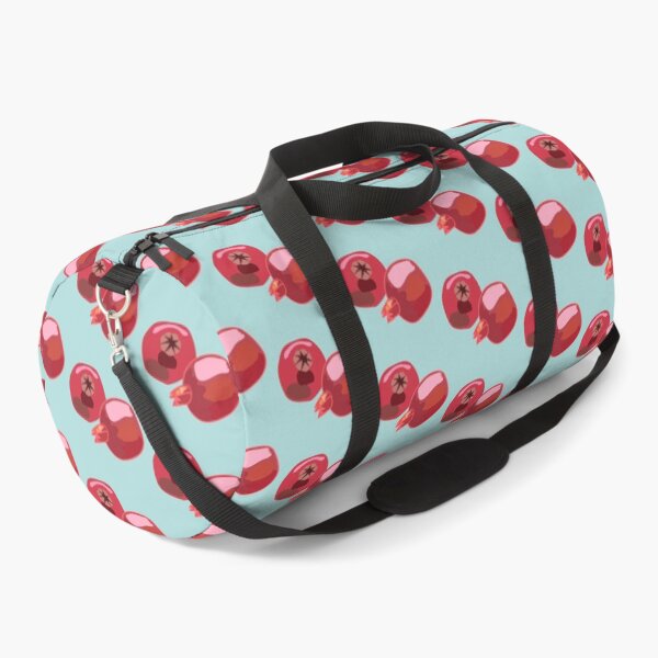 Item preview, Pink pomegranates on blue statement art designed and sold by orangerinka.