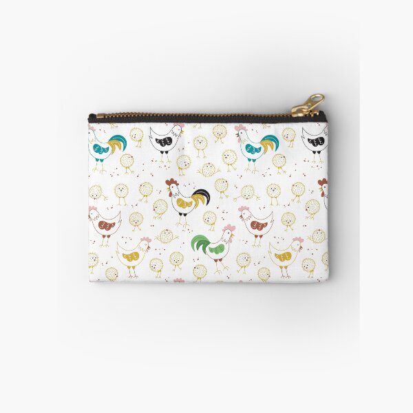 Item preview, Seamless pattern with chickens, hen and rooster. designed and sold by Yuka-Krable.