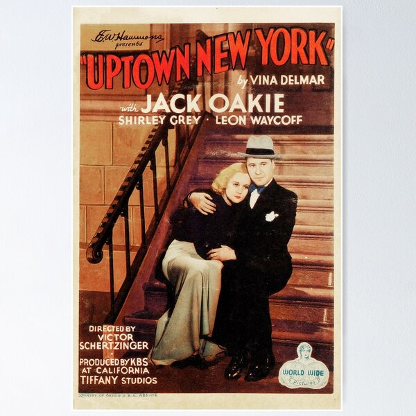 Item preview, Uptown New York (1932) film poster designed and sold by palmbluestudio.