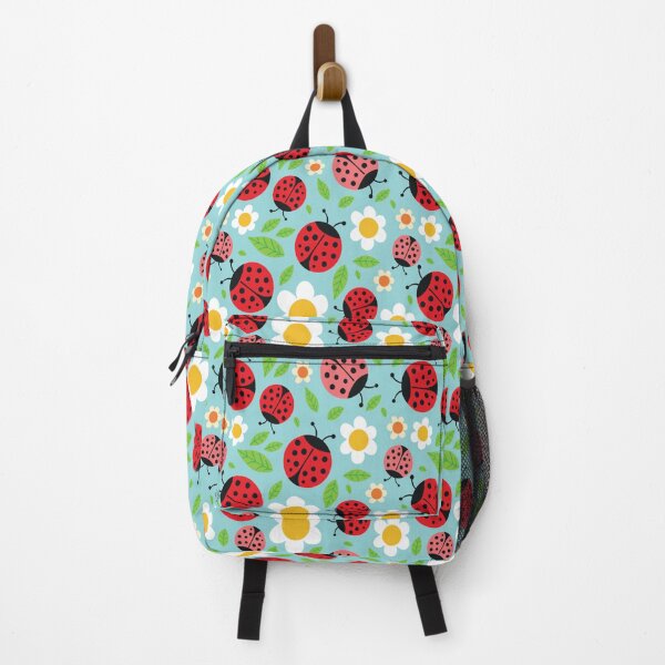 Item preview, Ladybug and flowers pattern designed and sold by UrbanGiftShop.