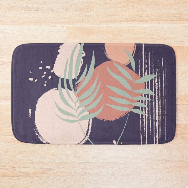 Item preview, Abstract shapes dots and plants digital design illustration 70 designed and sold by MyBlackDreams.