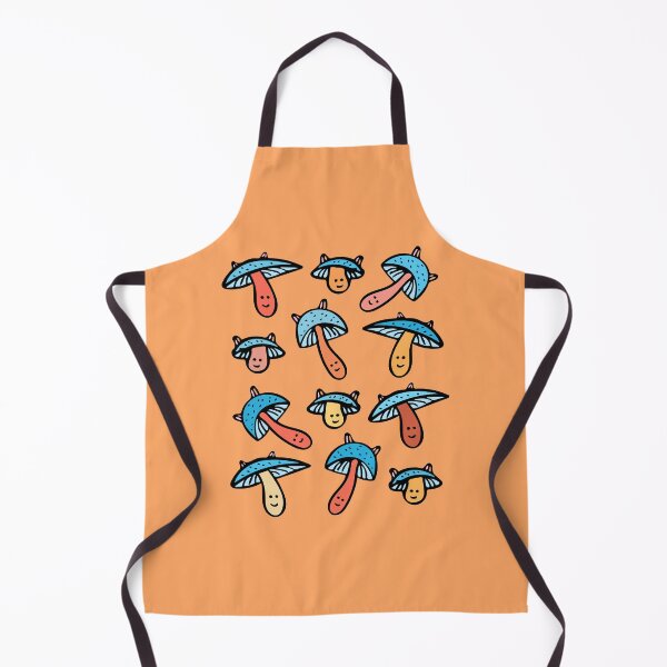 Item preview, Cute and Colorful Mushroom Pattern (orange) designed and sold by Davey's Designs.