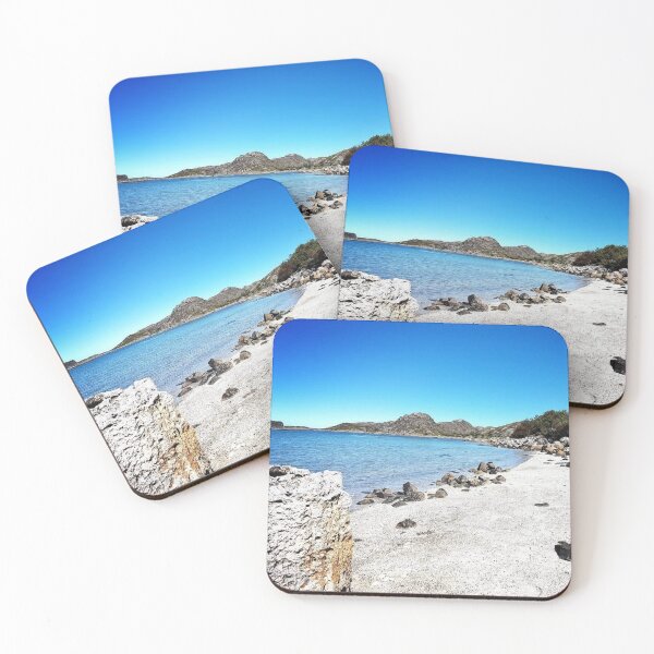 Item preview, Blue ocean, sandy white rocky beach of Norway designed and sold by Digibee.