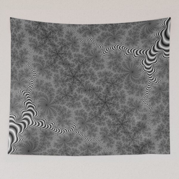 Item preview, Black and white fractal wormhole #1 designed and sold by daiaiai.