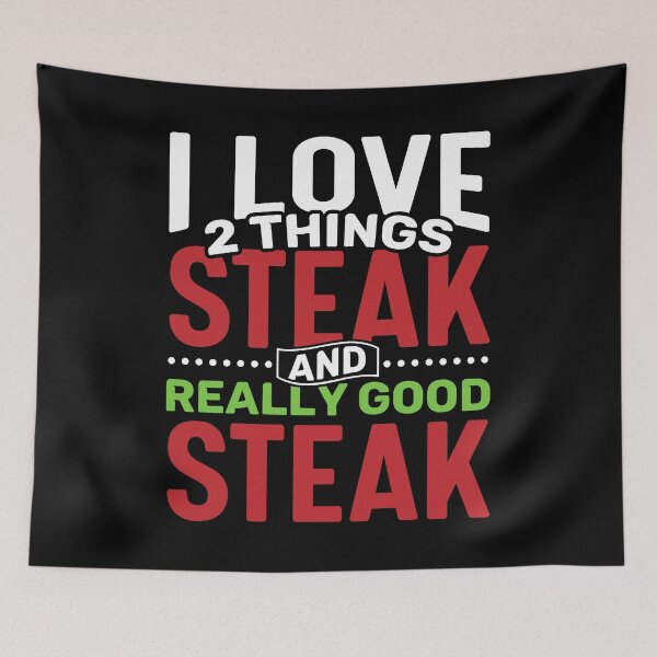 Artikelvorschau, Ich liebe 2 Dinge Steak und wirklich gutes Steak entworfen und verkauft von Gold Wings Tees.
