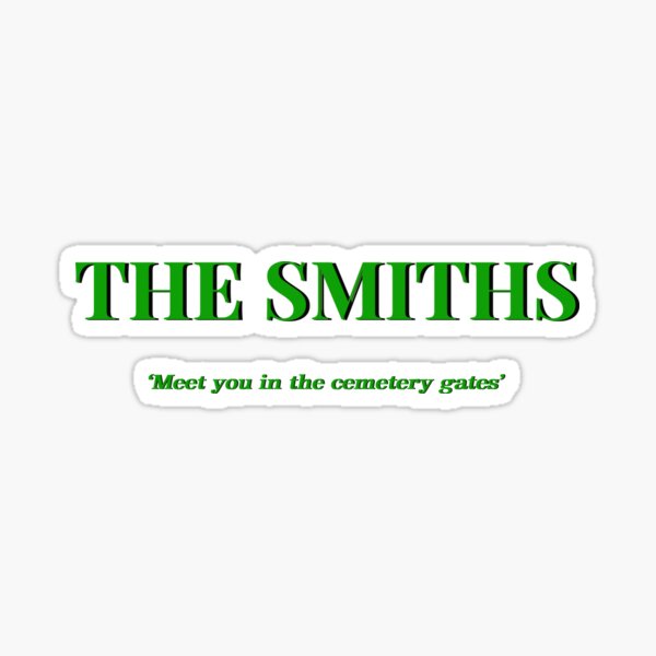 The Smiths sticker decal bumper window Marr Rourke Moz alternative single UK 80s