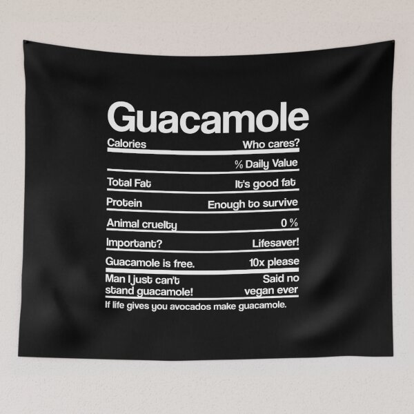 Item preview, VALORES NUTRICIONALES DE GUACAMOLE designed and sold by noahs-shop.