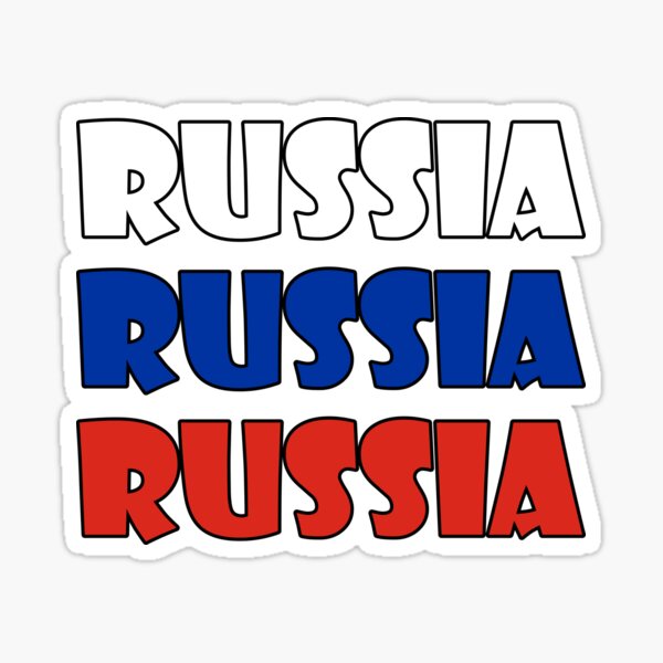 FLAG OF RUSSIA Sticker by Meithyl