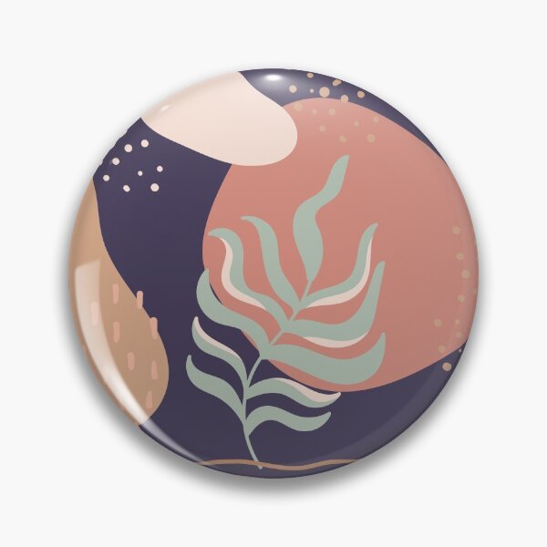 Item preview, Abstract shapes dots and leaves digital design illustration 71 designed and sold by MyBlackDreams.