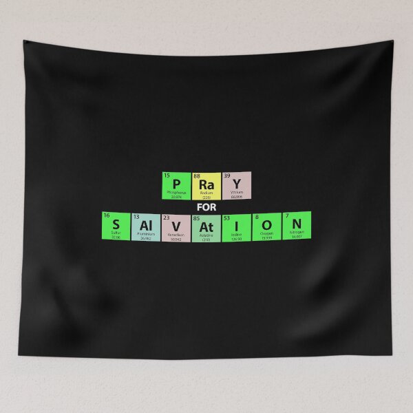 Item preview, Pray for Salvation Periodic Table designed and sold by Gold Wings Tees.