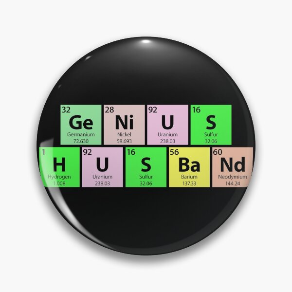 Item preview, Genius Husband Periodic Table designed and sold by Gold Wings Tees.