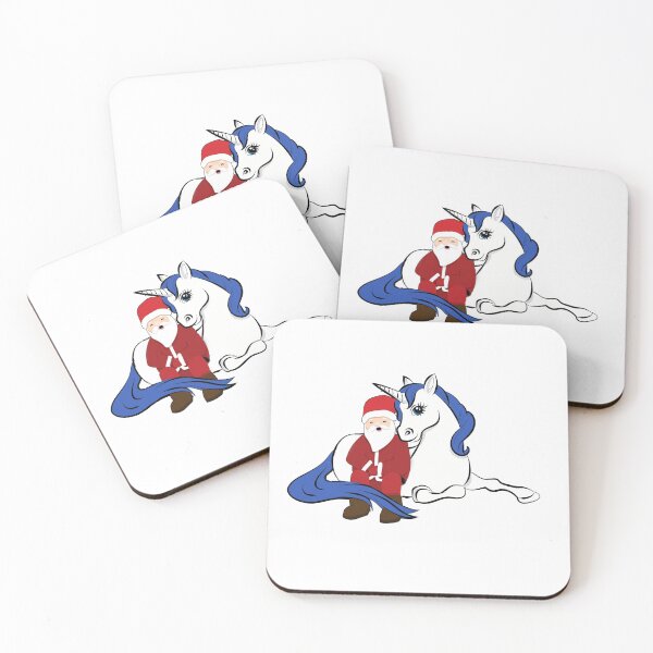 Item preview, Santa Claus And Unicorn designed and sold by thersant.