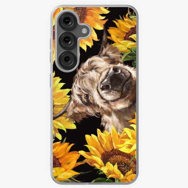 Item preview, Highland Cow in Sunflower Garden designed and sold by bignosework.