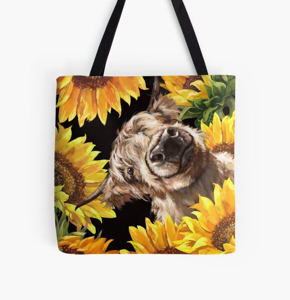 Hey There Pumpkin Highland Cow Fall Tote Bag Personalized TOTEPCOW2520 -  Bailey Bunch Designs