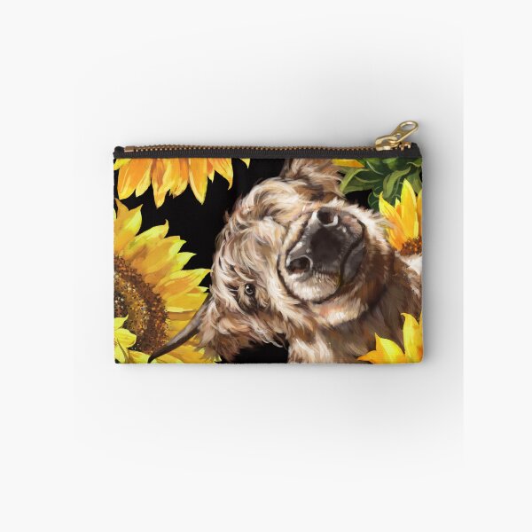 Item preview, Highland Cow in Sunflower Garden designed and sold by bignosework.