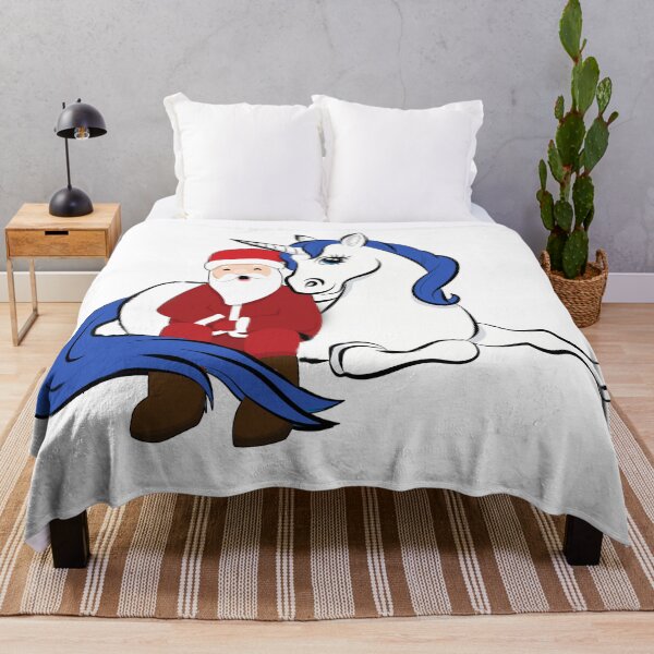 Item preview, Santa Claus And Unicorn designed and sold by thersant.