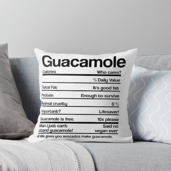 Artikelvorschau, GUACAMOLE NÄHRWERTE entworfen und verkauft von noahs-shop.