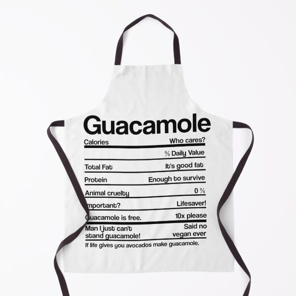 Artikelvorschau, GUACAMOLE NÄHRWERTE entworfen und verkauft von noahs-shop.
