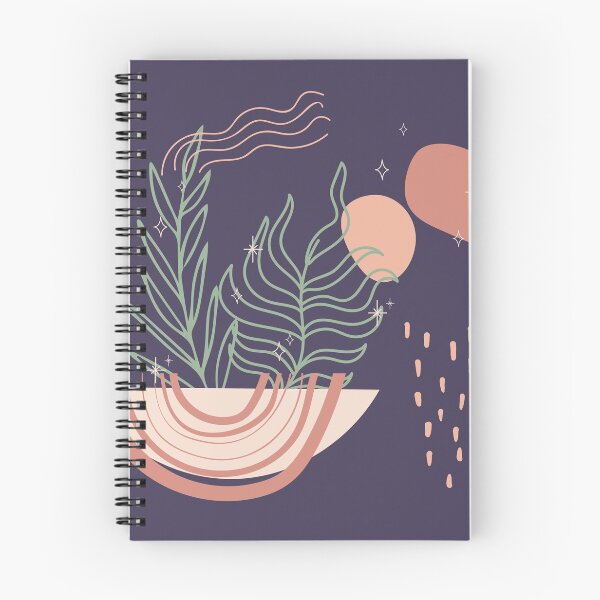 Item preview, Abstract shapes stars lines and plants digital design illustration 72 designed and sold by MyBlackDreams.