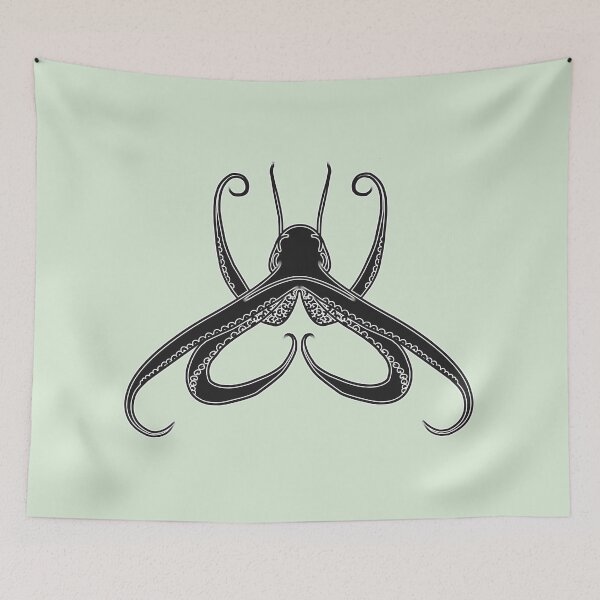 Item preview, Black and White Octopus designed and sold by SpitsPixels.