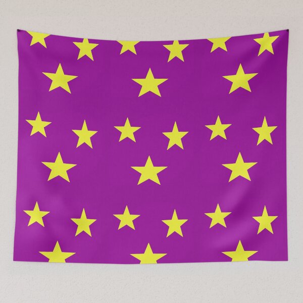 Item preview, Yellow stars on purple designed and sold by tetibright.