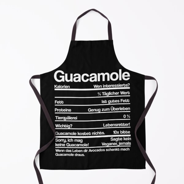 Artikelvorschau, GUACAMOLE NÄHRWERTE entworfen und verkauft von noahs-shop.