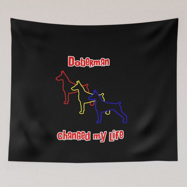 Item preview, Doberman Pinscher Changed my Life - Dog Art dogs Silhouette - pet designed and sold by Coolstuff4you71.