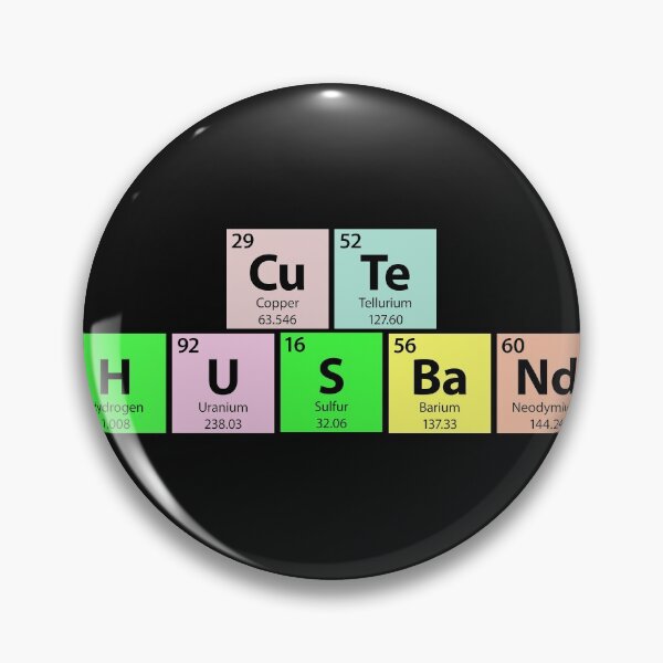Item preview, Cute Husband Periodic Table designed and sold by Gold Wings Tees.