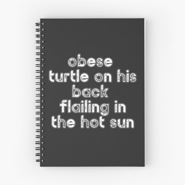 Item preview, Obese Turtle on his back flailing the hot sun designed and sold by Inspiring Strokes.