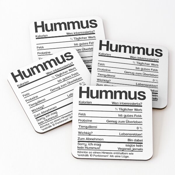 Item preview, HUMMUS NUTRITION FACTS designed and sold by noahs-shop.