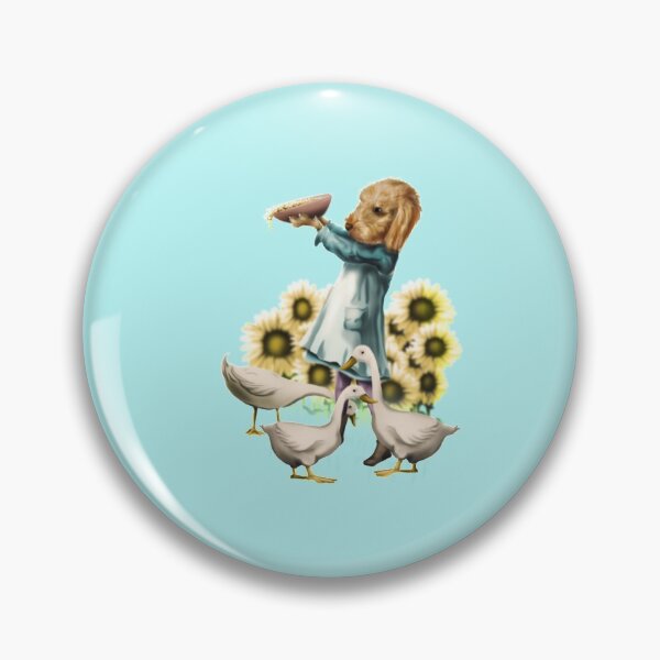 Item preview, Farm Dog Feeding Ducks designed and sold by iduzarts.