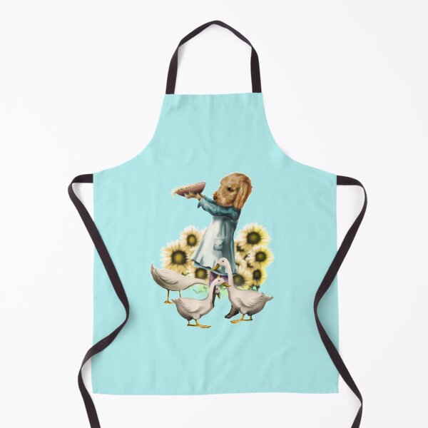 Item preview, Farm Dog Feeding Ducks designed and sold by iduzarts.