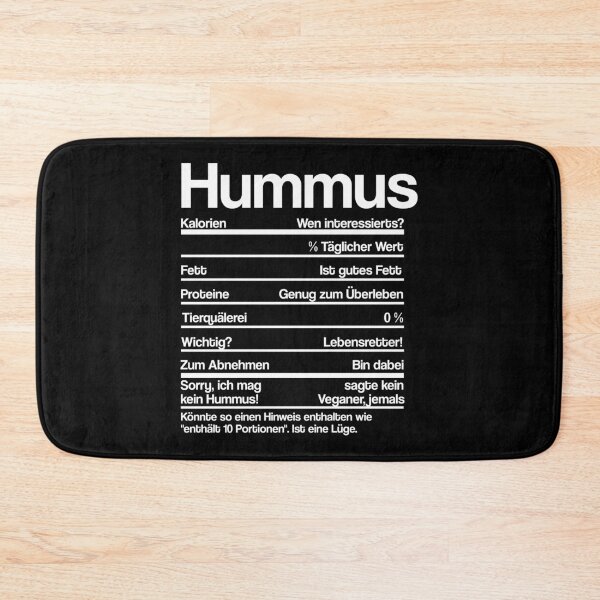 Item preview, HUMMUS NUTRITION FACTS designed and sold by noahs-shop.