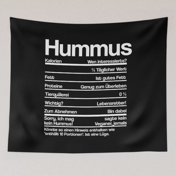 Item preview, HUMMUS NUTRITION FACTS designed and sold by noahs-shop.