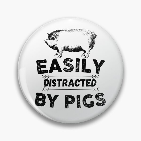 Item preview, Easily Distracted by Pigs Vintage designed and sold by The Little Wood Cottage.