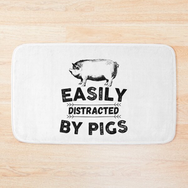 Item preview, Easily Distracted by Pigs Vintage designed and sold by The Little Wood Cottage.