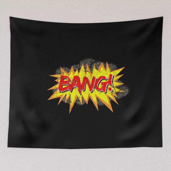 Item preview, Super Hero Comic Book Onomatopoeia. BANG! designed and sold by Gold Wings Tees.