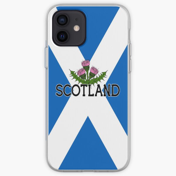 Scotland Saltire Flag - Scottish St Andrews Cross and Thistle iPhone Soft Case