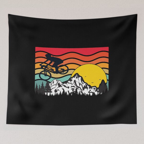 Item preview, Mountain Waves - Mountain Biker  designed and sold by HeatherPore.