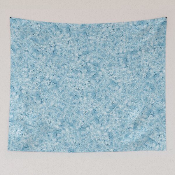 Item preview, blue frost fabric pattern designed and sold by David Milnes.