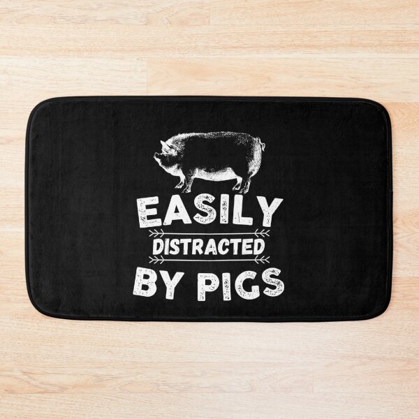 Item preview, Easily Distracted by Pigs Vintage designed and sold by The Little Wood Cottage.