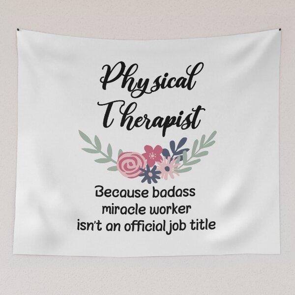Item preview, Physical Therapist Because Badass Miracle Worker Isn't An Official Job Title designed and sold by GasparArts.