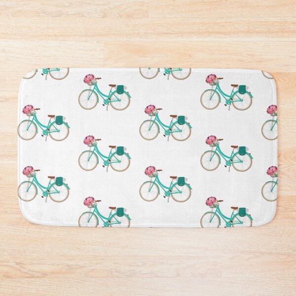 Item preview, Bicycle with flowers in the basket designed and sold by orangerinka.
