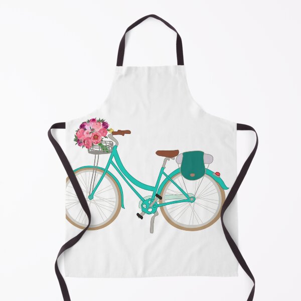 Item preview, Bicycle with flowers in the basket designed and sold by orangerinka.