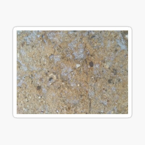 Gold & Silver Sand Rock Design Sticker