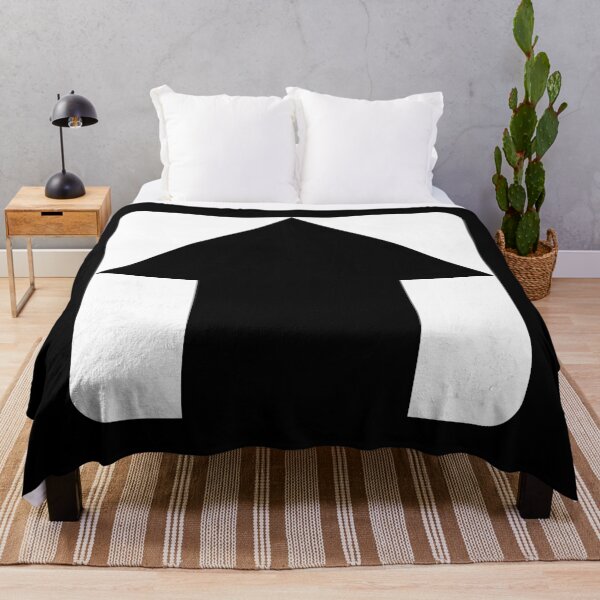 Item preview, Black Up Arrow on White on Black designed and sold by Greenwood2112.