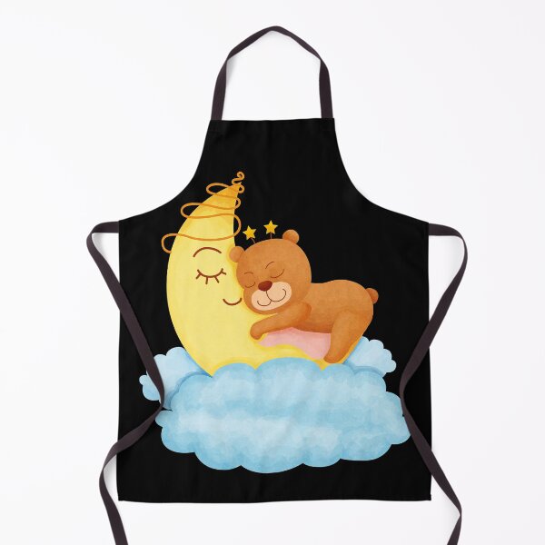 Item preview, Cute Baby Bear Sleeping on the Moon designed and sold by MisPuHoney.
