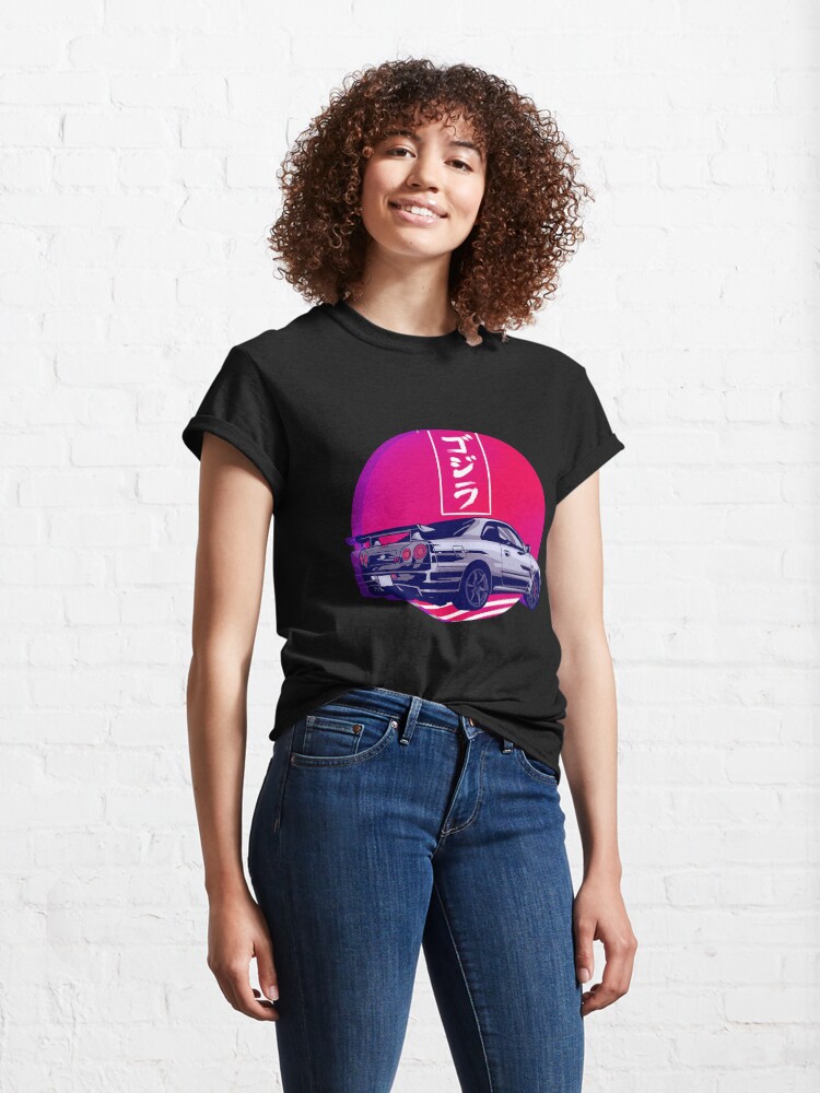 Alternate view of GTR R34 Gojira Sunset Classic T-Shirt