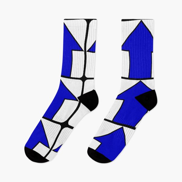 Item preview, Blue Up Arrow on White on Black designed and sold by Greenwood2112.